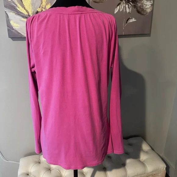 Ralph Lauren Women's Pink Long Sleeve Top size XL - Picture 5 of 6